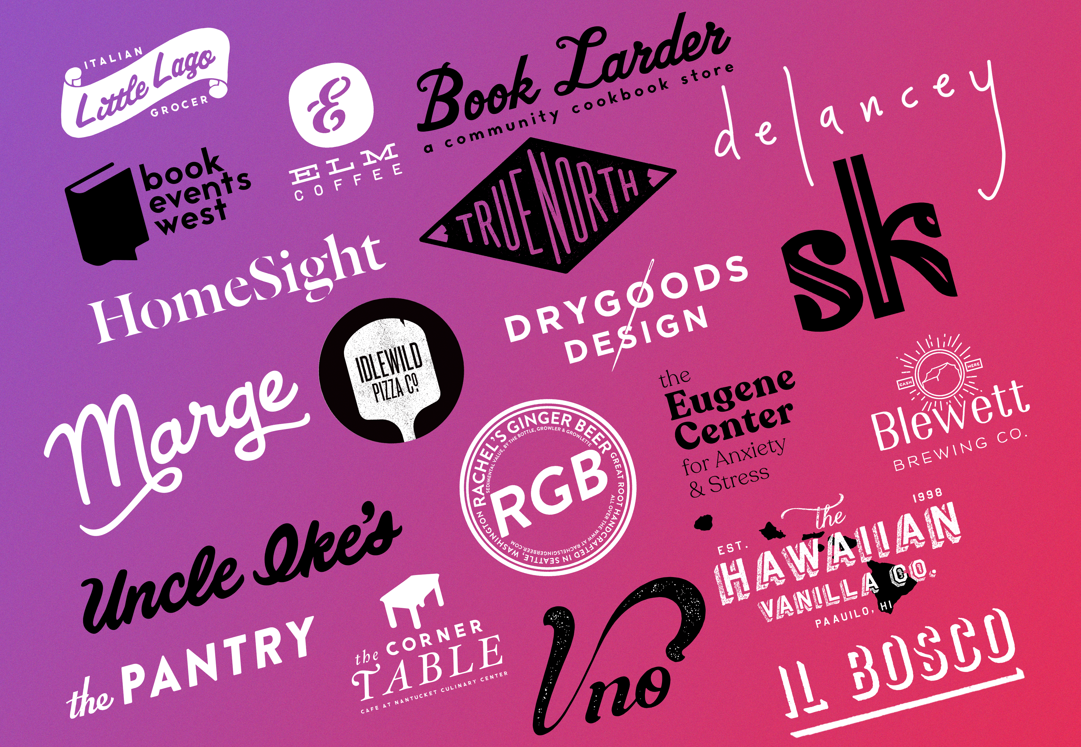 Various logos designed by Neversink