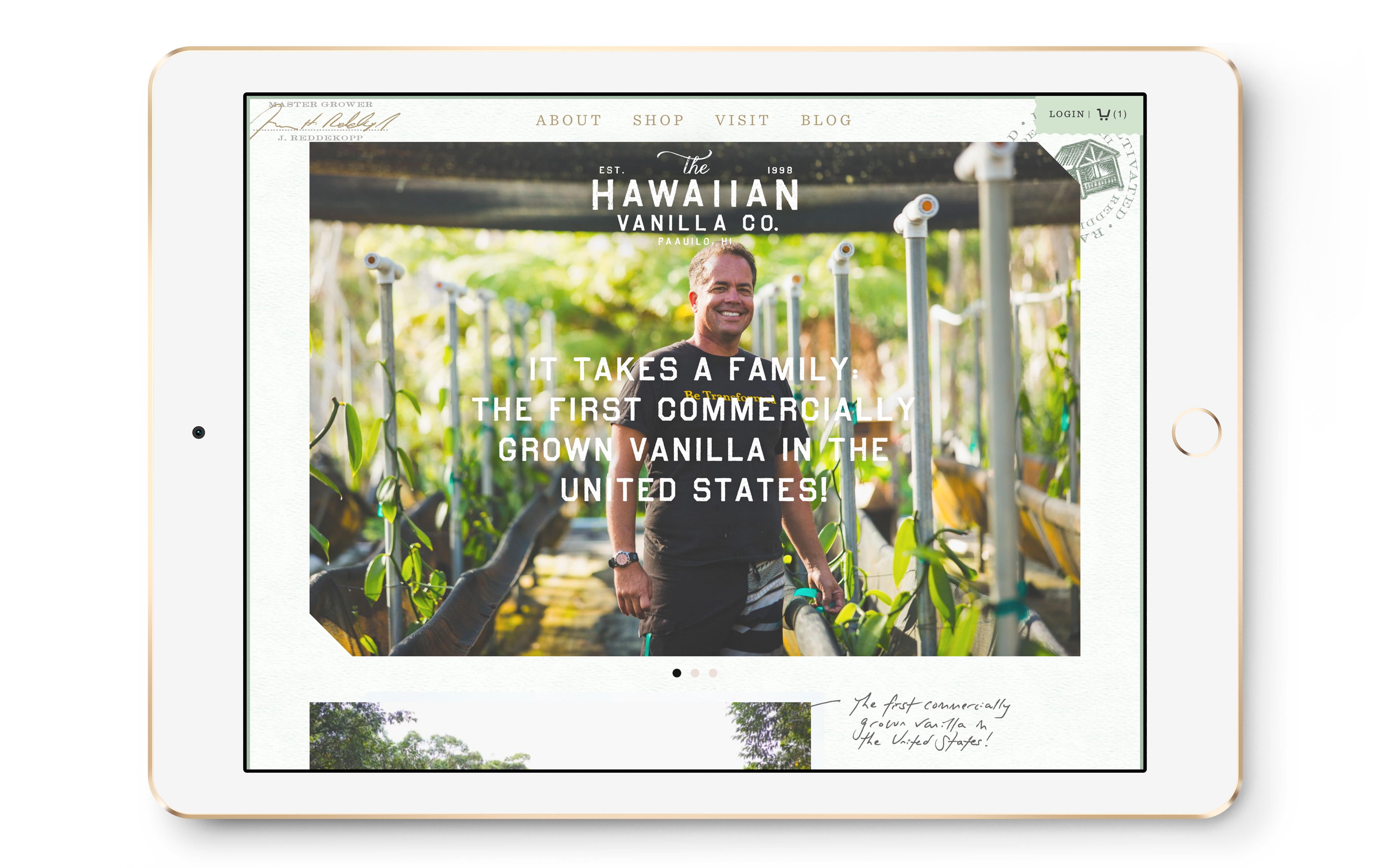 Hawaiian Vanilla Company home page
